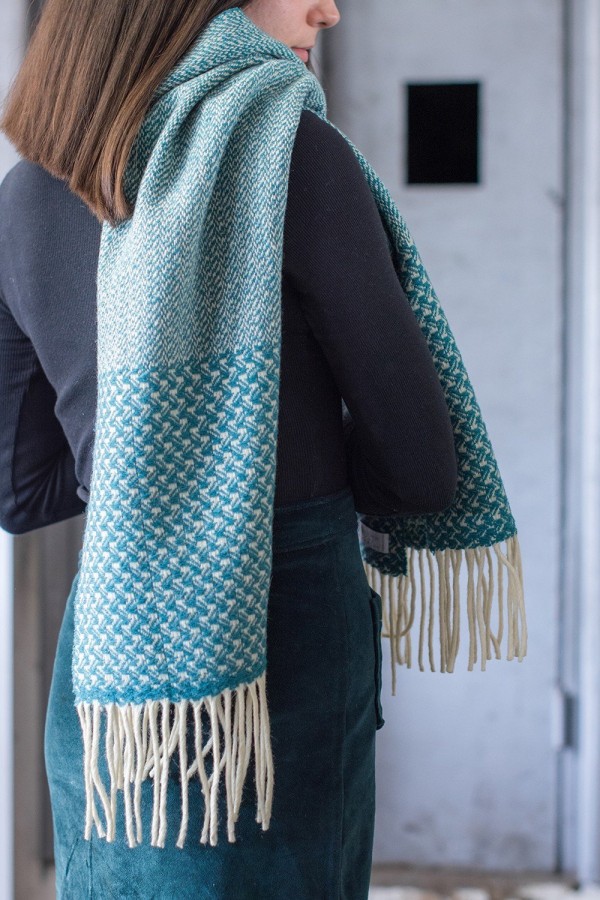 Scarf - Swallow Cloud Turquoise