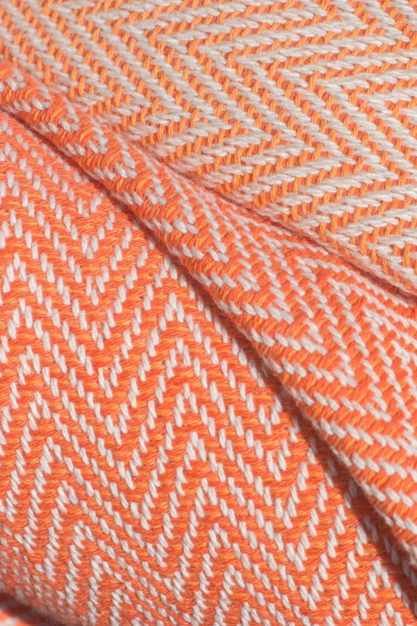 Écharpe Coton – Chevron Orange