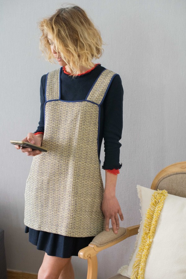 Apron in Recycled Cotton