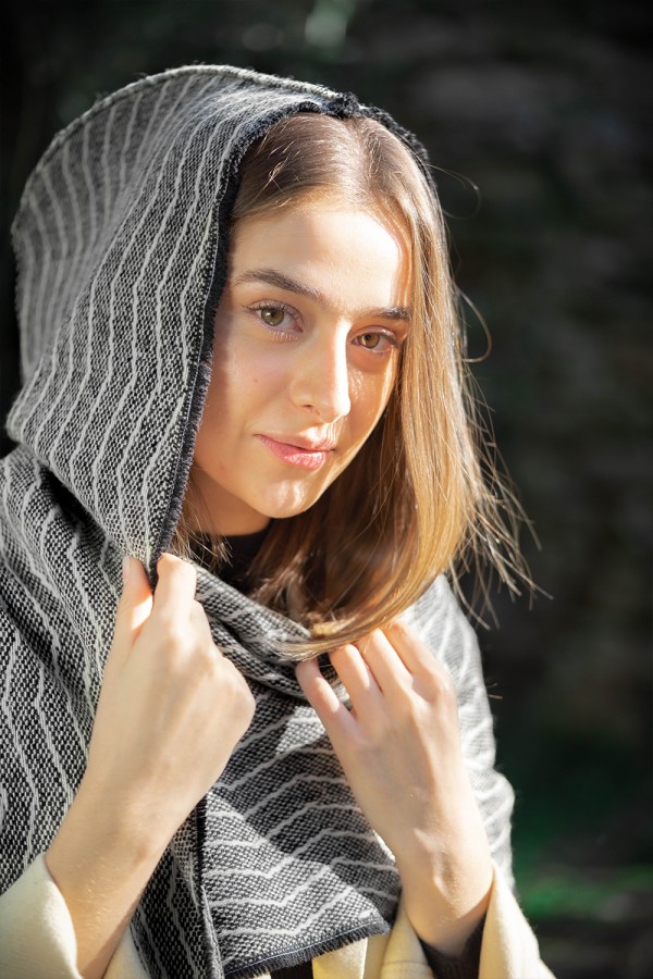 Hooded Scarf - Wind Anthracite
