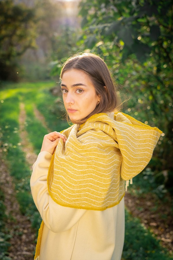Hooded Scarf - Wind Yellow